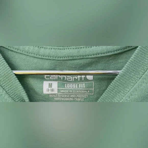 Carhartt Men's Mint Green Short Sleeve Tee loose fit - Picture 3 of 9